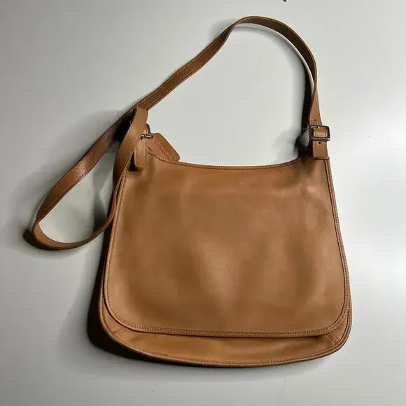 Coach Tan Leather Shoulder Bag - Picture 1 of 11